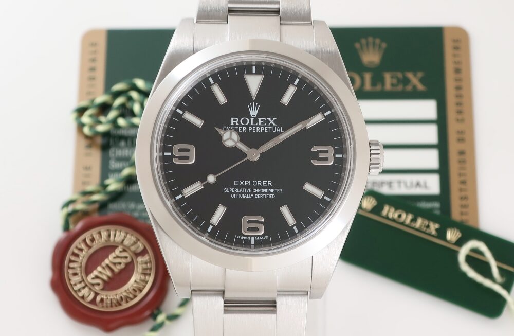 個人的には夜光なしも好きです/ロレックス エクスプローラーI Ref.214270