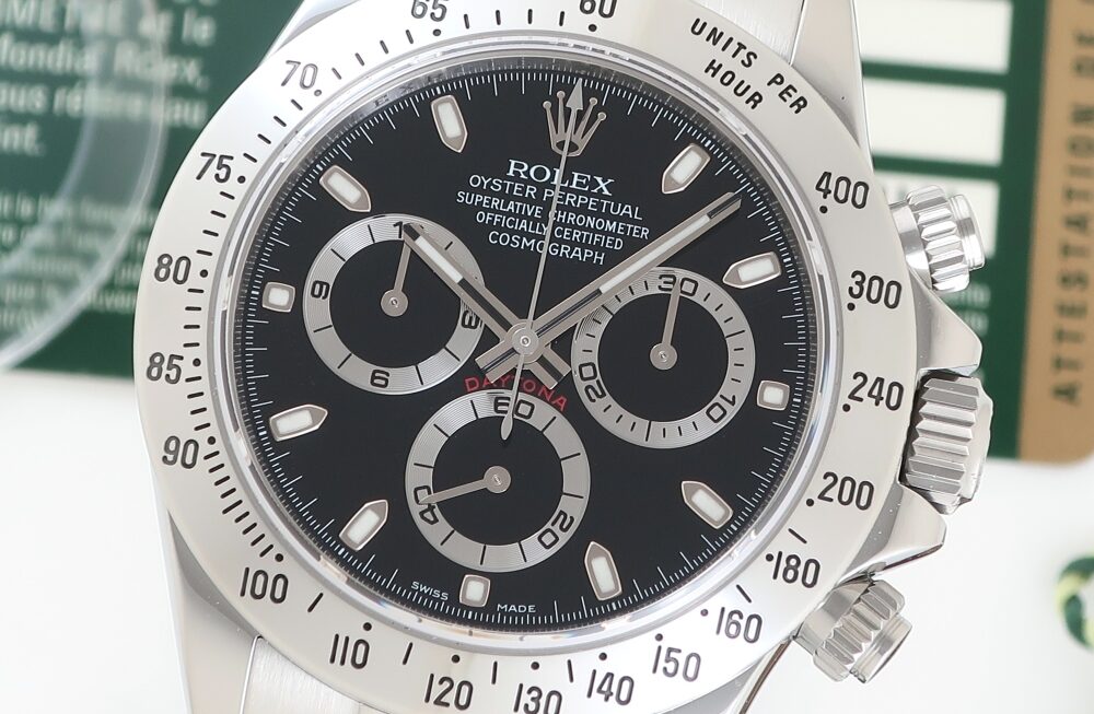 セラミックベゼルに勝るとも劣らないステンベゼル/デイトナ Ref.116520