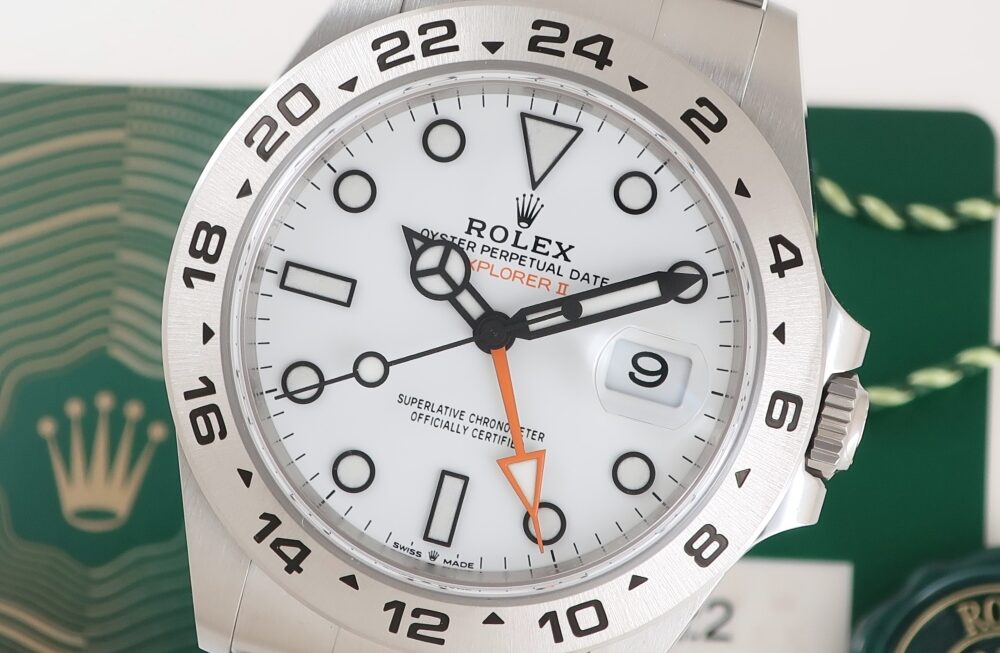 在庫品薄モデル！現行エクスプローラーII Ref.226570 ホワイト