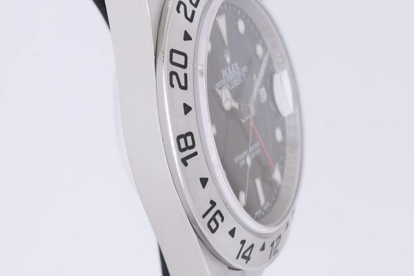 無骨なステンレスベゼルも魅力的◎/エクスプローラーII Ref.16570